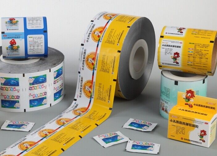 Gravure Soft Plastic Printed Blister Packaging Materials PET / AL / PE Film