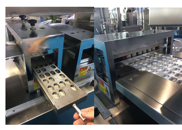 Stainless Steel Pharmacy Alu Alu Blister Packing Machine With Mold Easily Replaceable