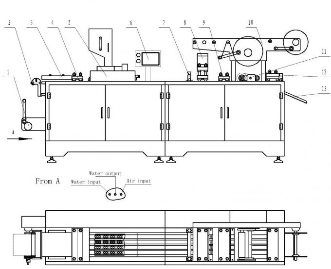 DPP-350A large Automatic Blister Packing Machine For Capsule / Tablet / Pill