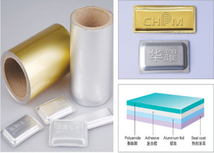 100 MIC Tropical Aluminum Foil Blister Packaging Materials High Barrier Against Moisture