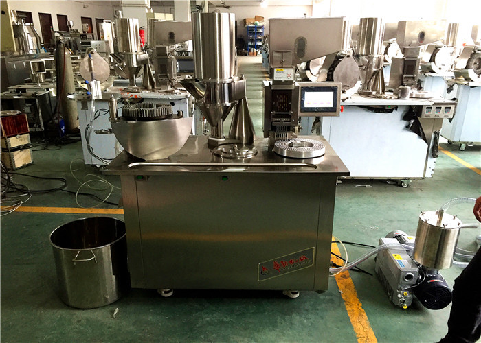 Powder / Pellet Semi Auto Capsule Filling Machine , Industrial Filling Equipment