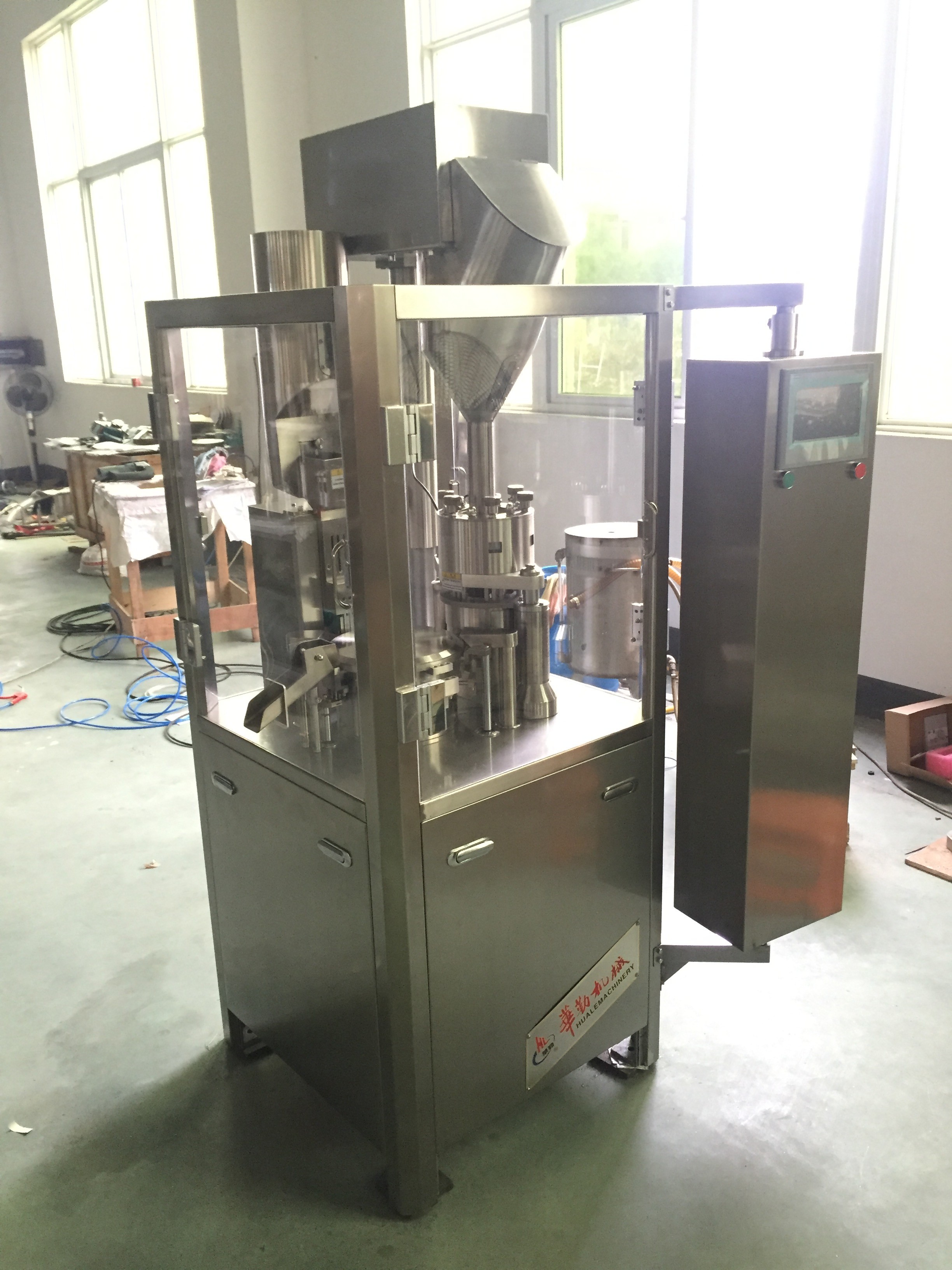 Full Auto Hard Capsule Filling Machine for Medicinal Powder , 24000 Capsules / h